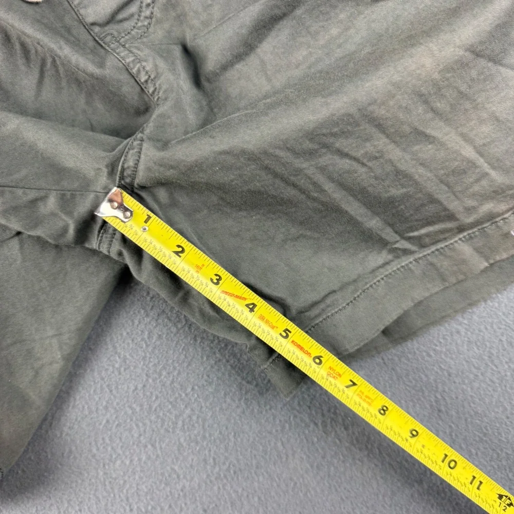 J Crew Dock Shorts Men's L Gray Stretch Chino Elastic Waist Drawstring 6.5